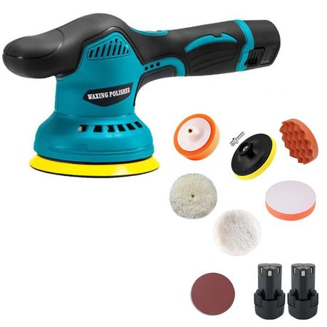 Cordless Car Polisher Machine with 7-Piece Of 5" Polishing Pads Kit