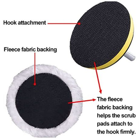 Cordless Car Polisher Machine with 7-Piece Of 5" Polishing Pads Kit