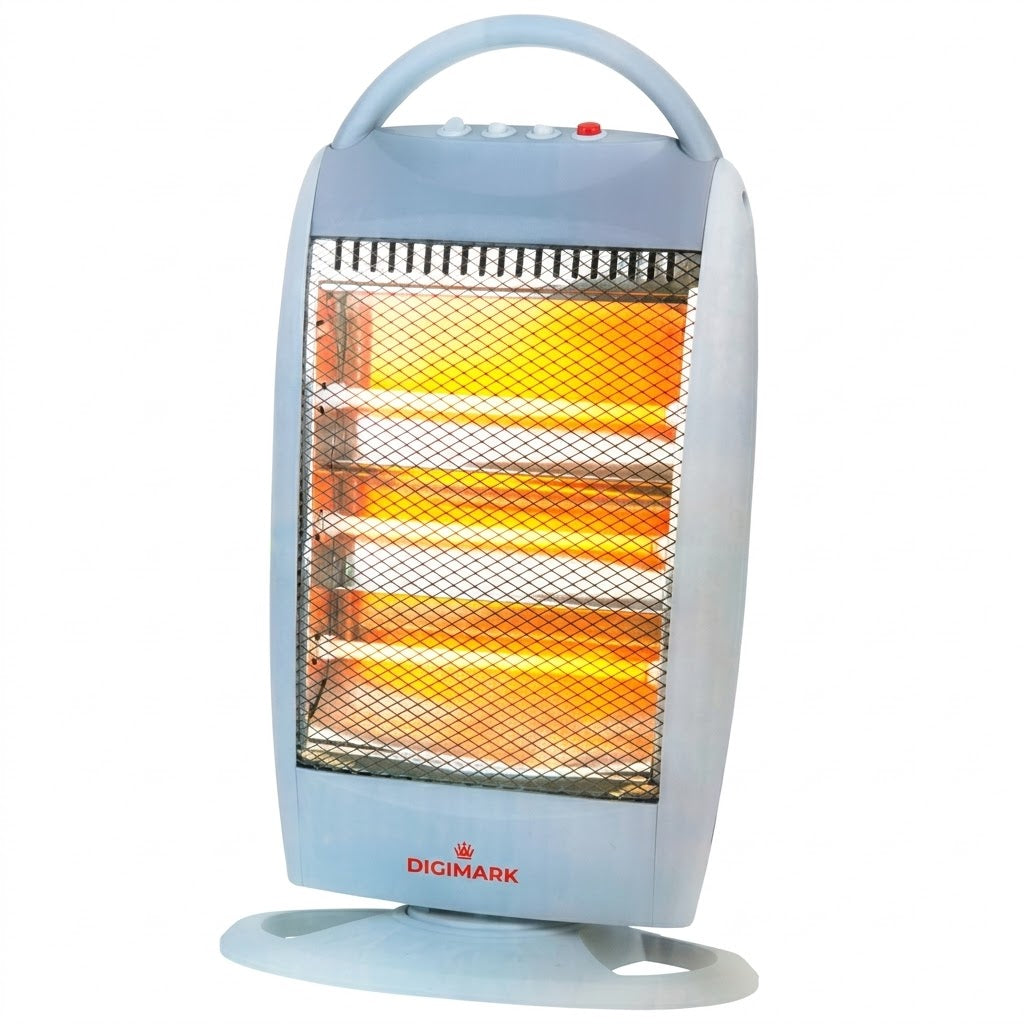 Digimark 3 Bar Electric Oscillating Heater - High-Efficiency Ceramic Heater