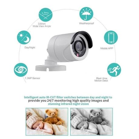 Complete 8-Channel HD Home & Business CCTV Surveillance Kit (8 Cameras)