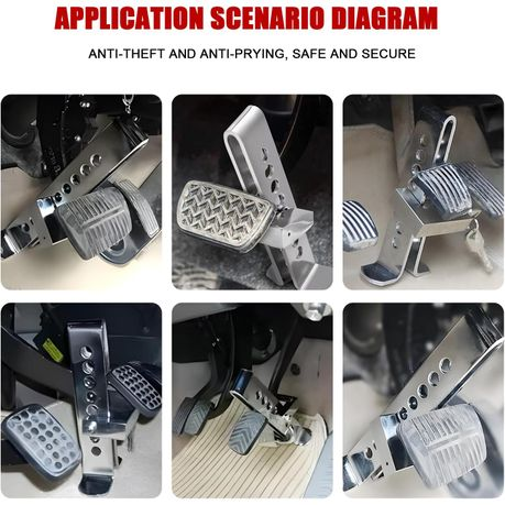 Clutch Brake Steel Security Lock Anti-Theft for Cars