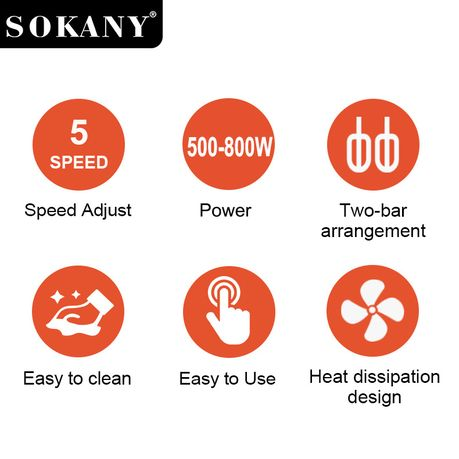 2 in 1 Hand Mixer 800W
