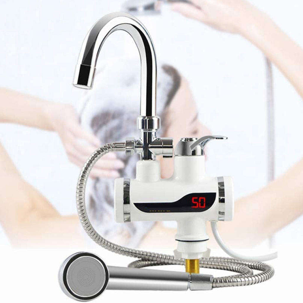 Instant Electric Heating Water Faucet &amp; Shower Kit