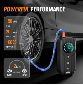 4-in-1 Car Booster & Inflator Kit