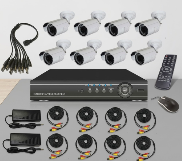 Complete 8-Channel HD Home & Business CCTV Surveillance Kit (8 Cameras)