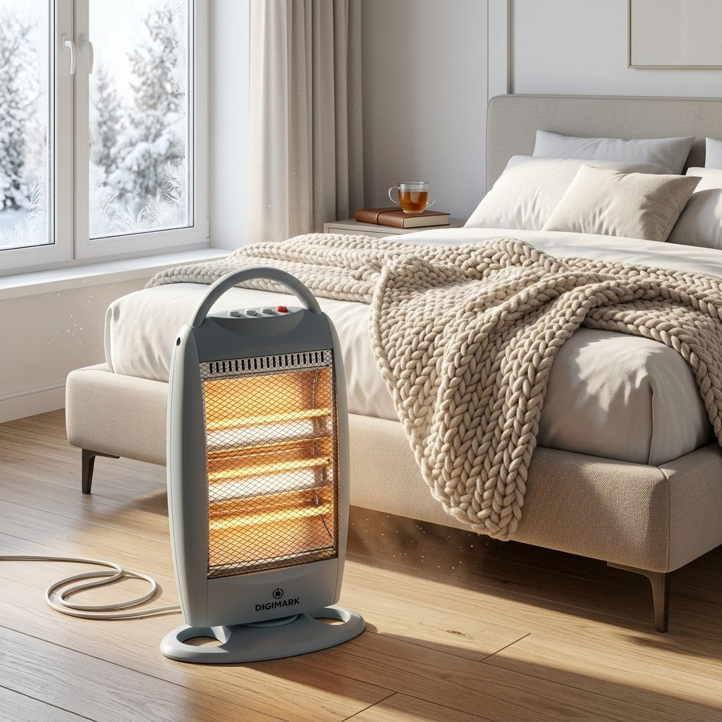 Digimark 3 Bar Electric Oscillating Heater - High-Efficiency Ceramic Heater