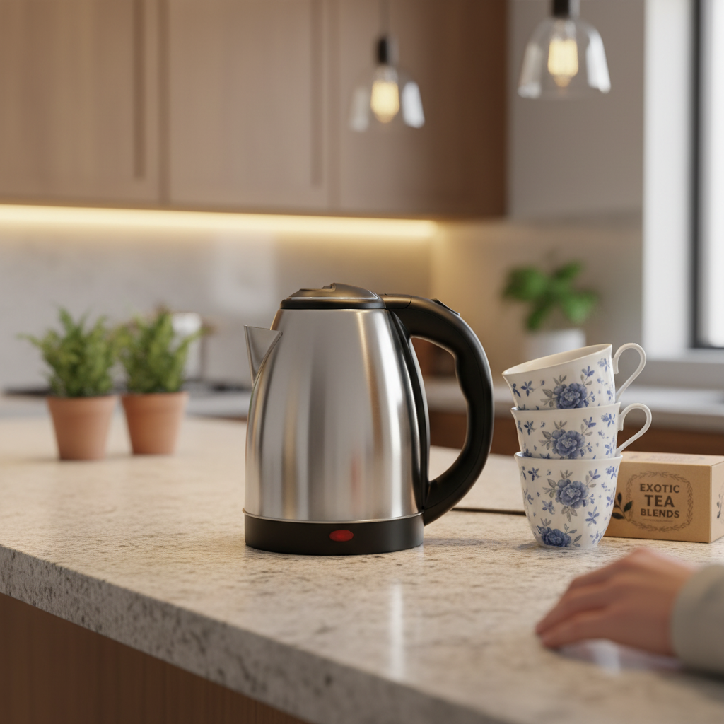 2L Cordless Electric Stainless Steel Kettle