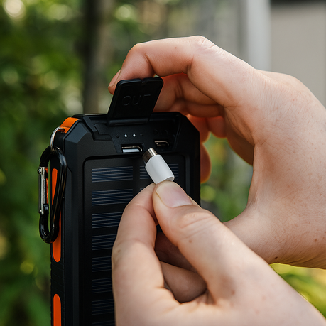 AT-77 Power Bank - Solar, Rechargeable, LED Light