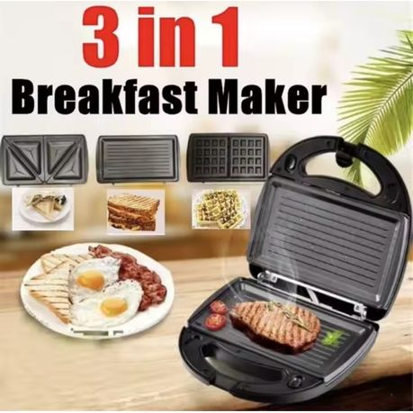 3 in 1 Non Sticking Breakfast Sandwich Maker
