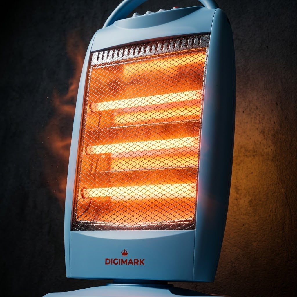 Digimark 3 Bar Electric Oscillating Heater - High-Efficiency Ceramic Heater