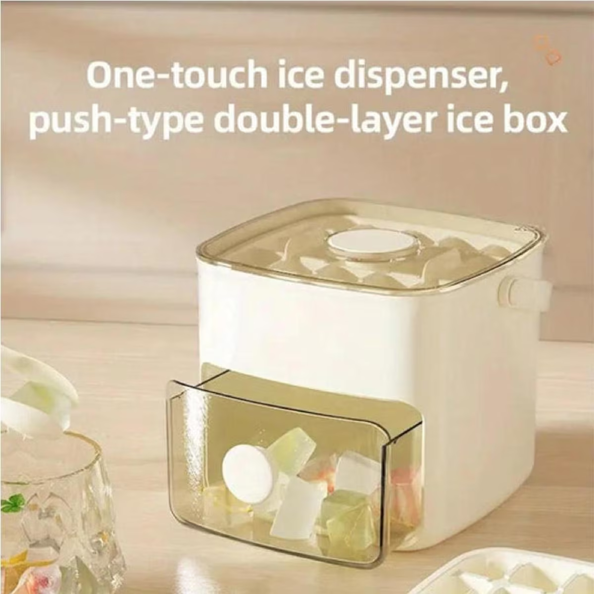 Easy Press Double Layer Ice Cube Maker Box
