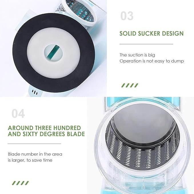 3-in-1 Tabletop Drum Shredder & Grater