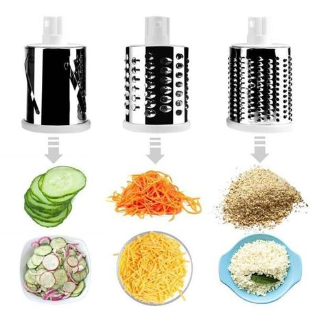 3-in-1 Tabletop Drum Shredder & Grater