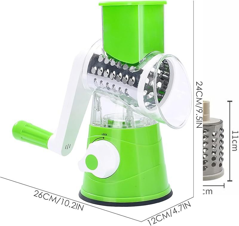 3-in-1 Tabletop Drum Shredder & Grater